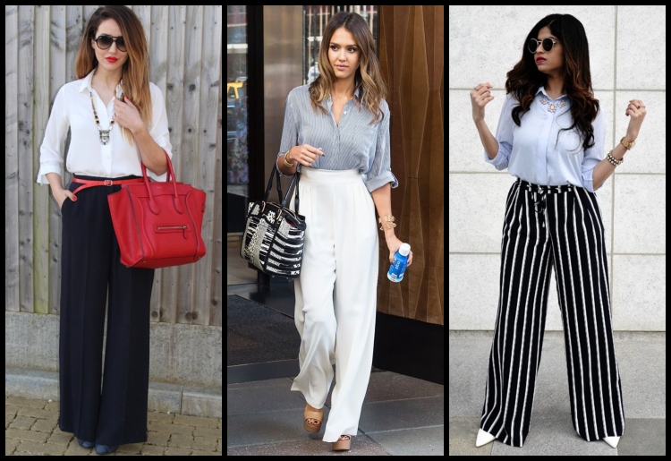 Formal look with palazzo pants