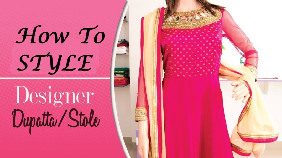 how to style a dupatta
